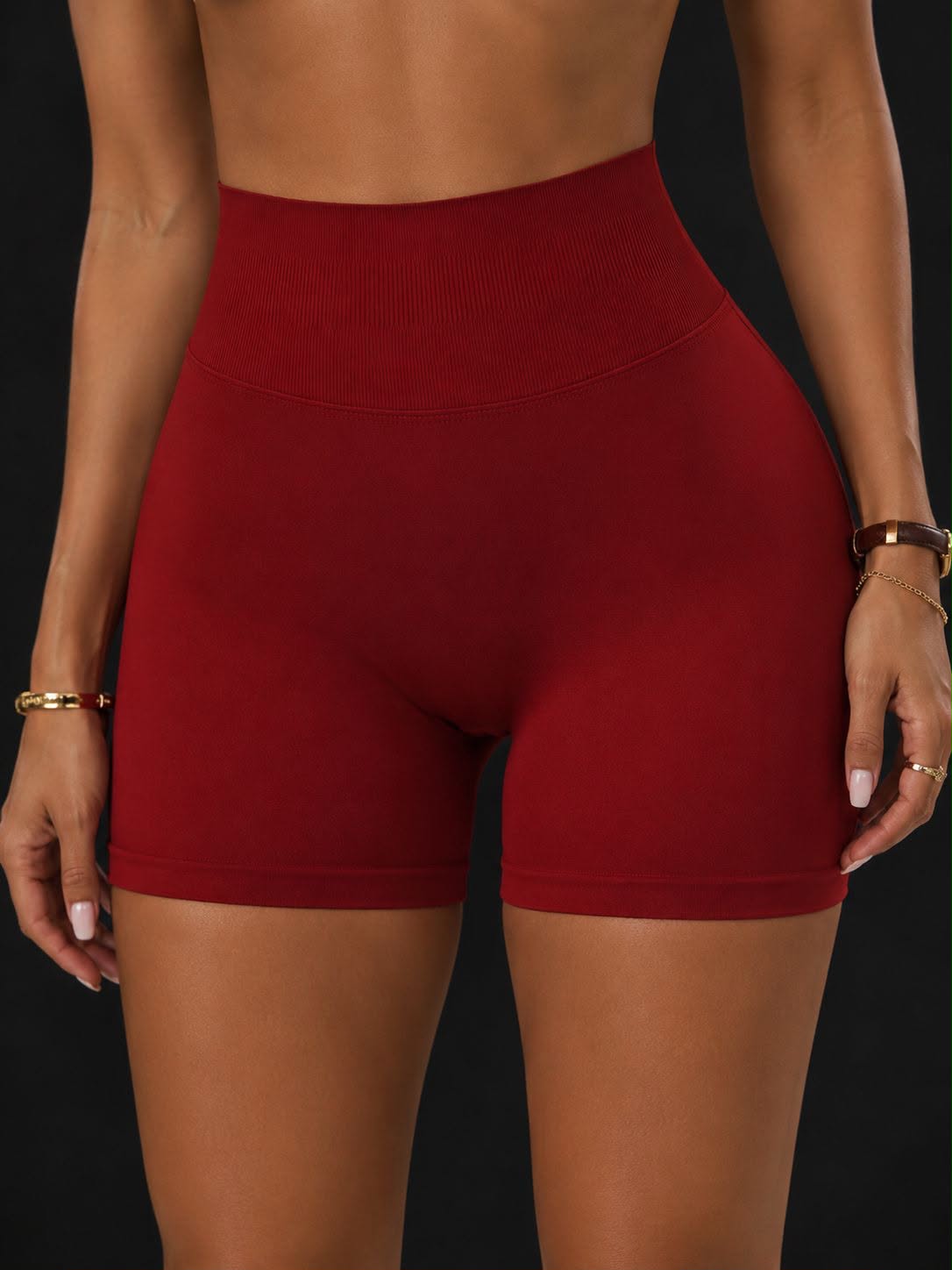 Short push up color Vinotinto